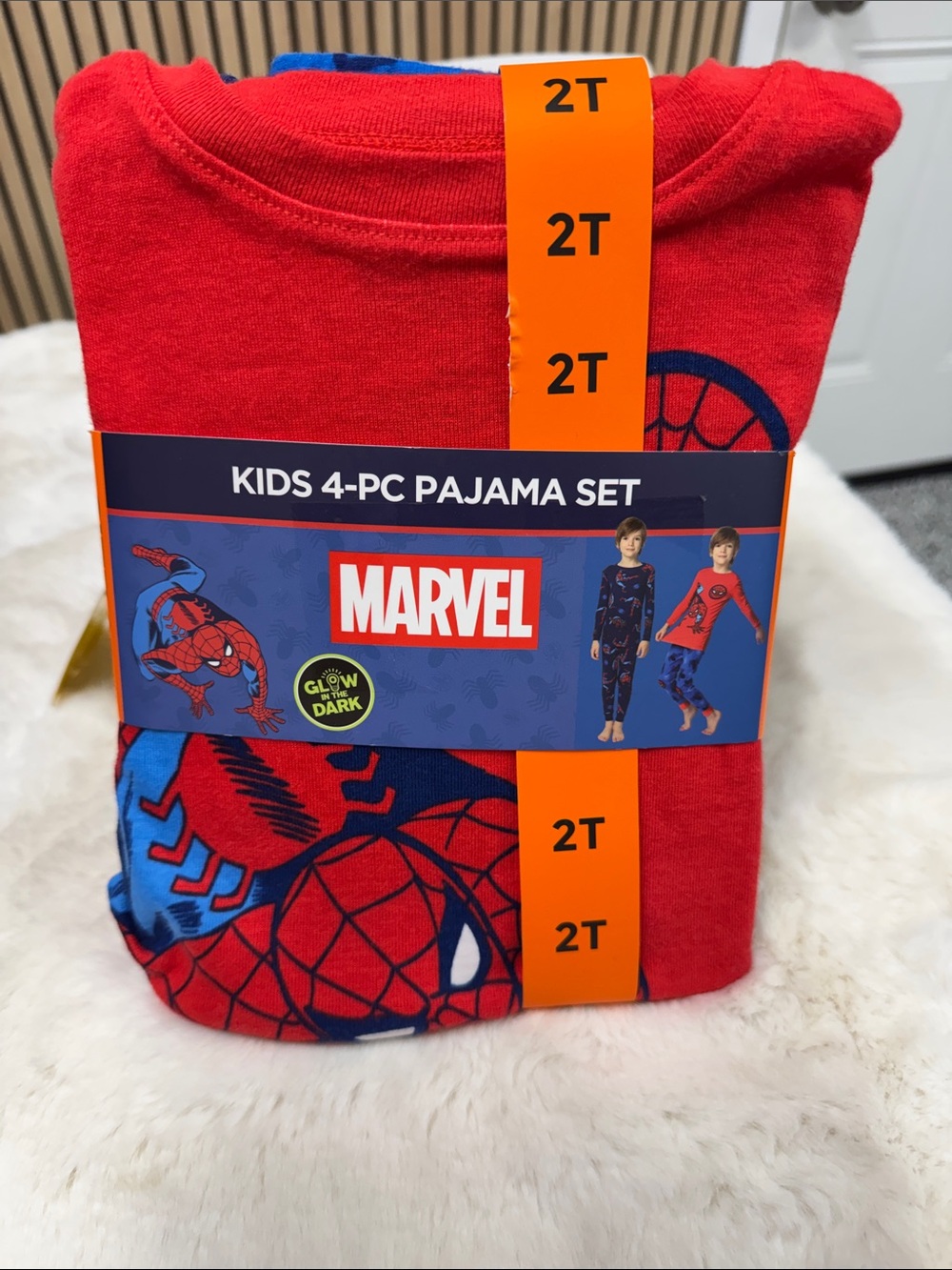 Marvel Spider-Man Kids Pajama Set - Red & Blue